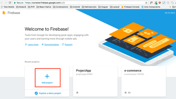 Console Firebase